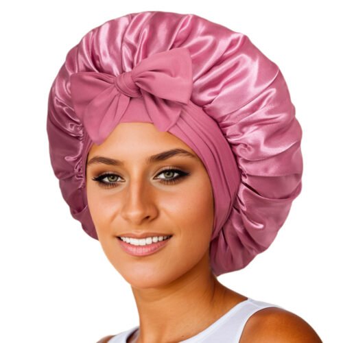 Luxurious Double-Layer Satin Hair Bonnet - Image 7