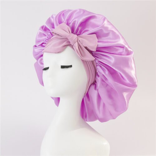 Luxurious Double-Layer Satin Hair Bonnet - Image 2