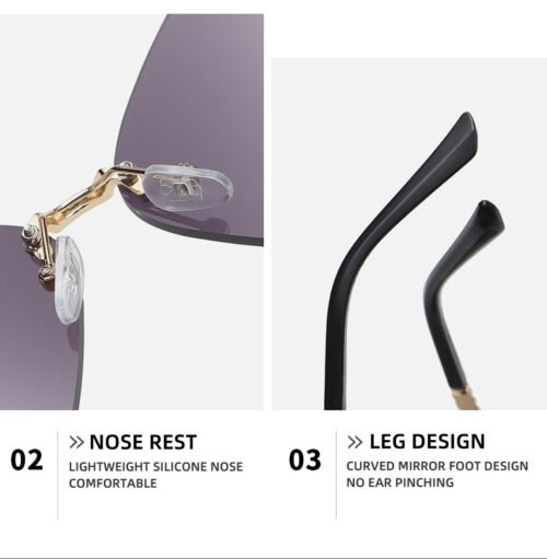 Glam Butterfly Rhinestone Sunglasses - Image 2