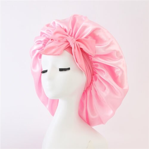 Luxurious Double-Layer Satin Hair Bonnet - Image 8